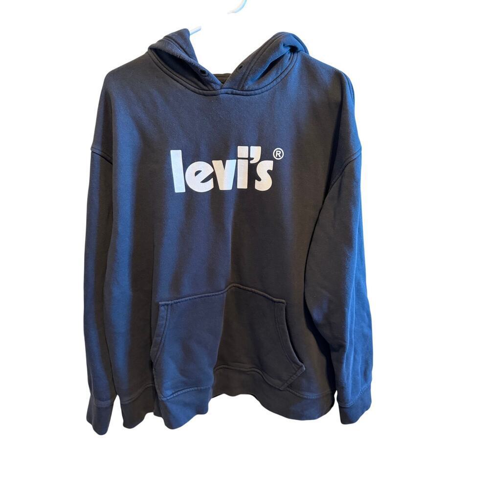 Levi’s Black Men’s Relaxed Fit Pullover Hoodie Sz XL